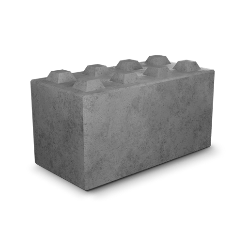 stapelbare betonblok voorbeeld